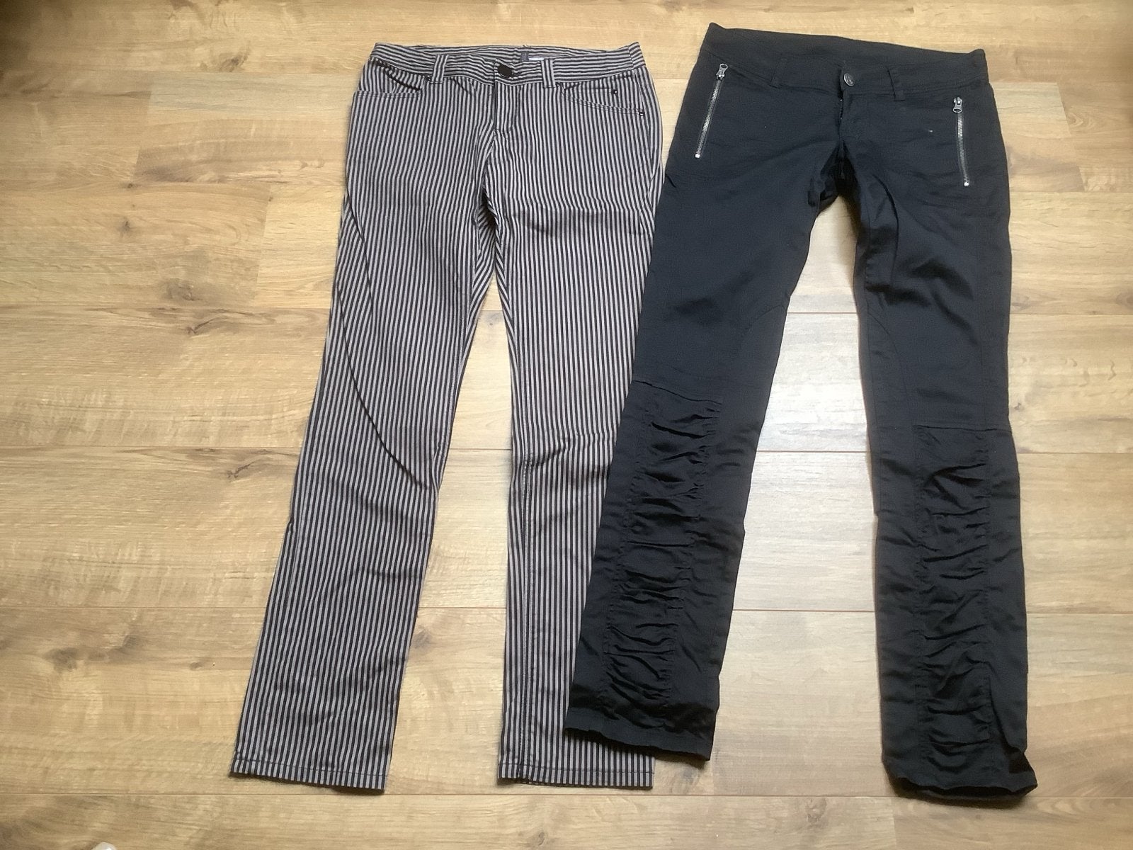 Vintage lage taille broeken maat 38, Kleding | Dames, Maat 38/40 (M), Zwart, Ophalen of Verzenden, Lang