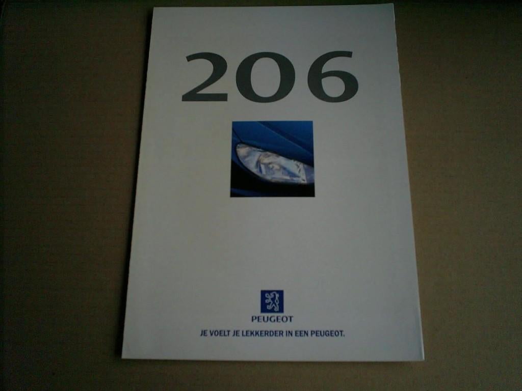 Peugeot 206 Gentry 6 / 1998 6 pag., Verzenden, Zo goed als nieuw, Peugeot
