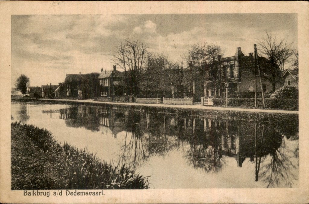 Balkbrug - Dedemsvaart - zicht, Ophalen of Verzenden, 1920 tot 1940, Gelopen, Overijssel