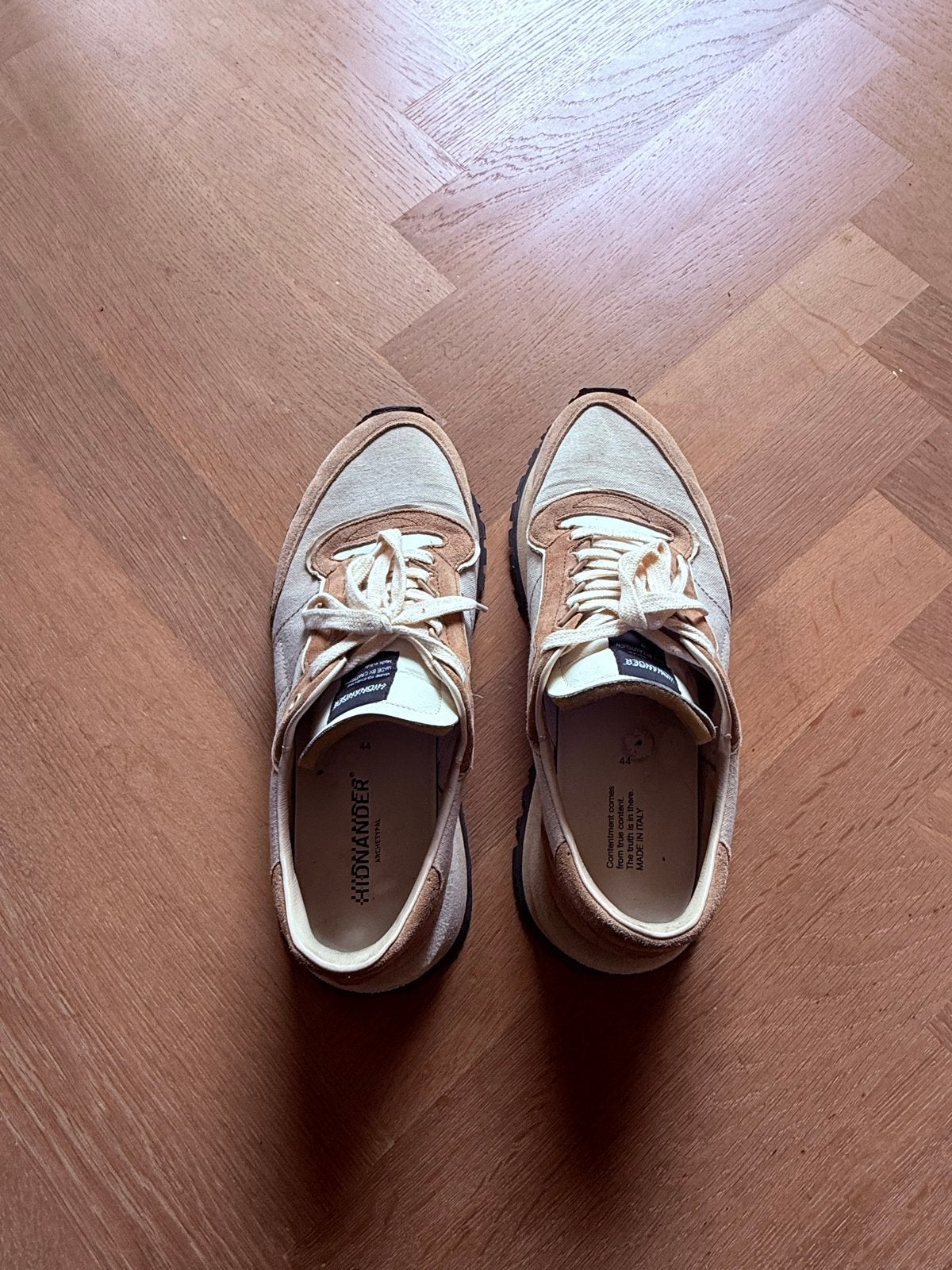 Hidnander sneakers, beige/bruin, maat 44, Ophalen of Verzenden, Nieuw, Beige, Sneakers of Gympen