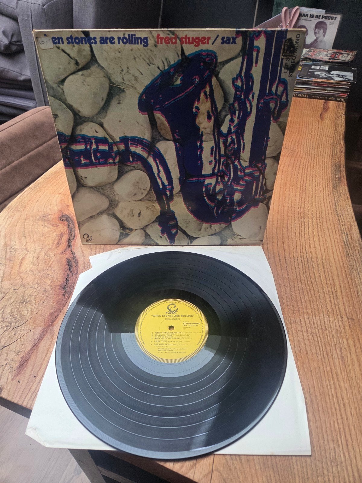Fred Stuger - When Stones Are Rolling LP (Jazz, Pop), LP, Gebruikt, Overige genres, Originele persing