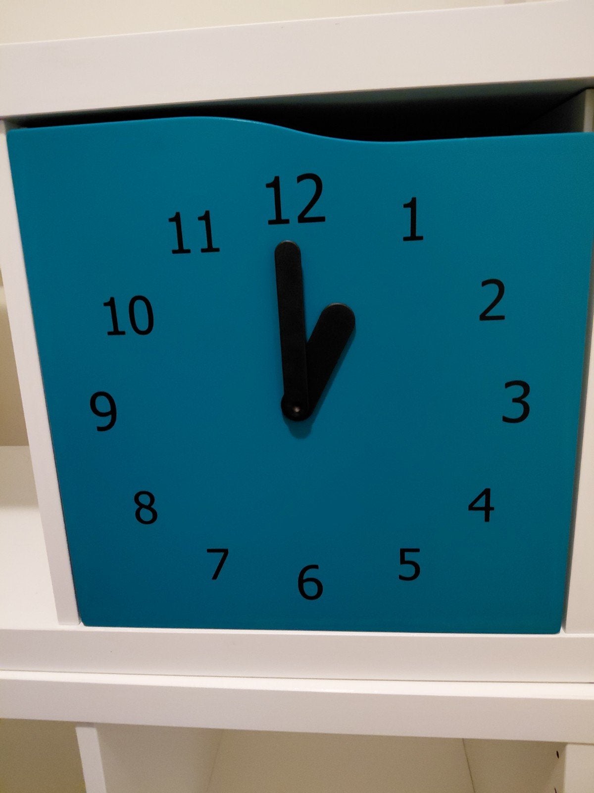 Inzet met klok voor Ikea Kallax kast., Ophalen of Verzenden, Zo goed als nieuw, Overige typen
