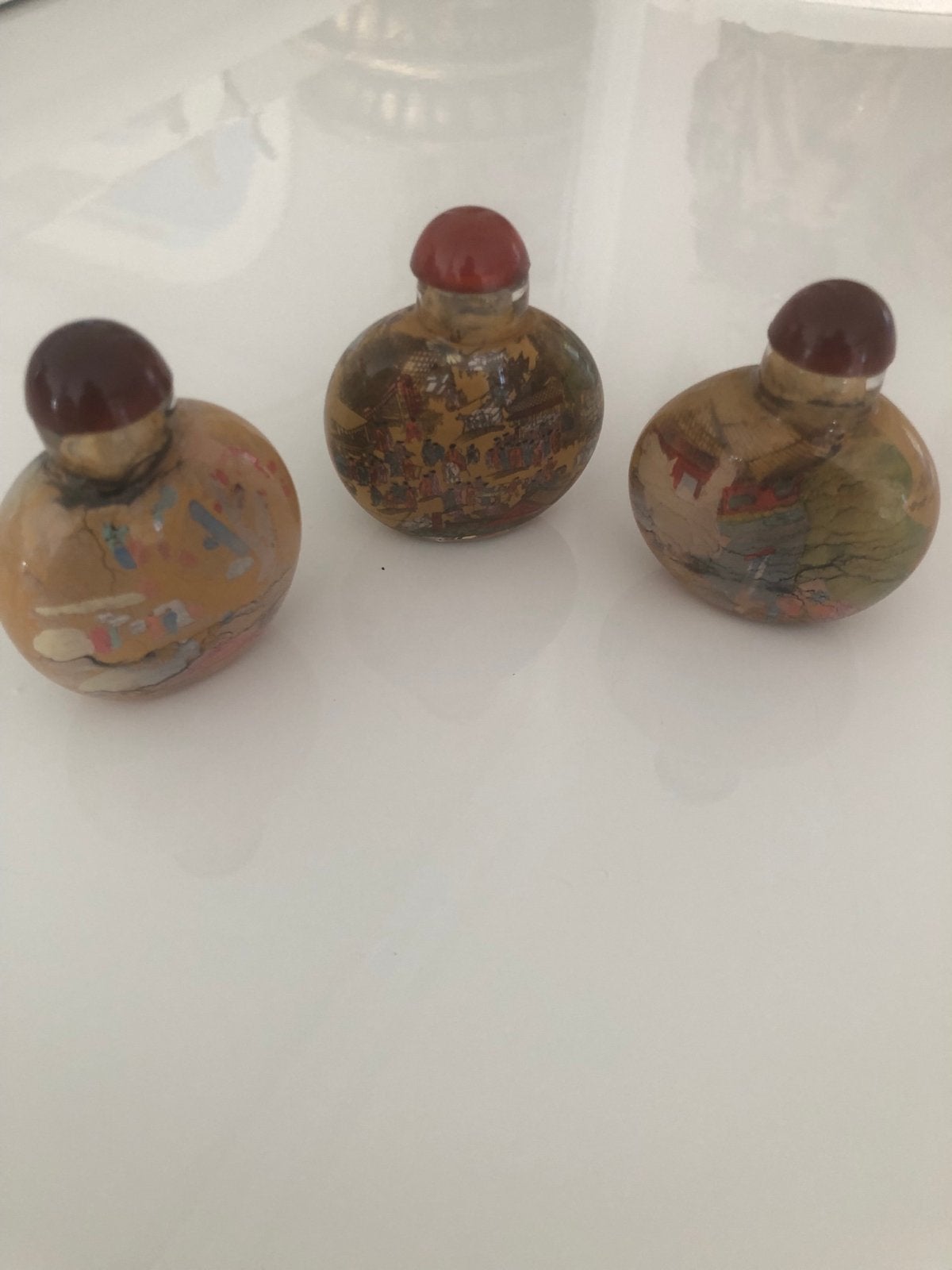 Set van 3 Antieke Chinese Snuff Bottles, Ophalen
