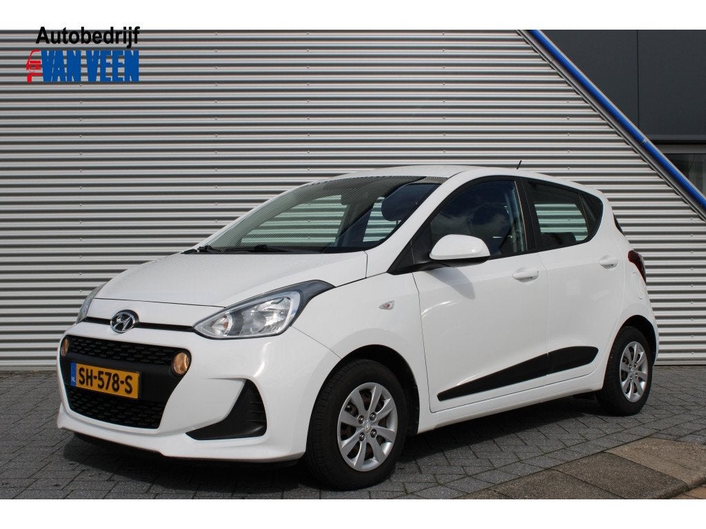 Hyundai i10 1.0i Comfort | Airco | Radio/cd | Cruise control, Auto's, Stof, Gebruikt, 4 stoelen, Wit