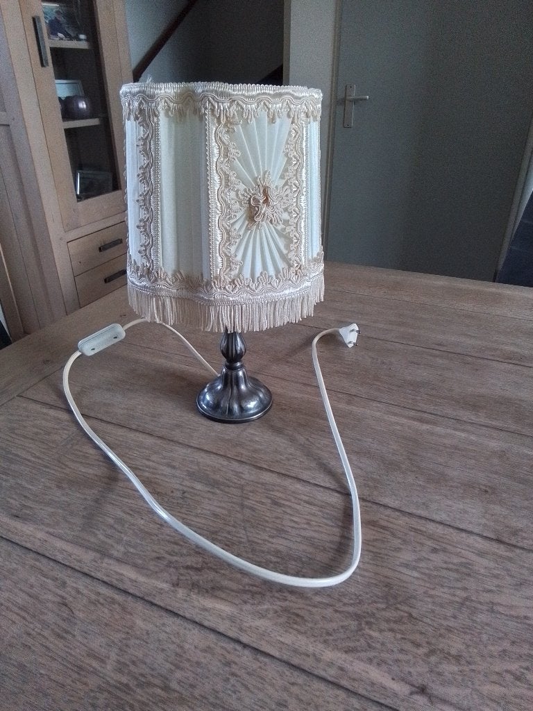 Vintage tafellamp, Ophalen of Verzenden, Gebruikt, Overige materialen, Minder dan 50 cm