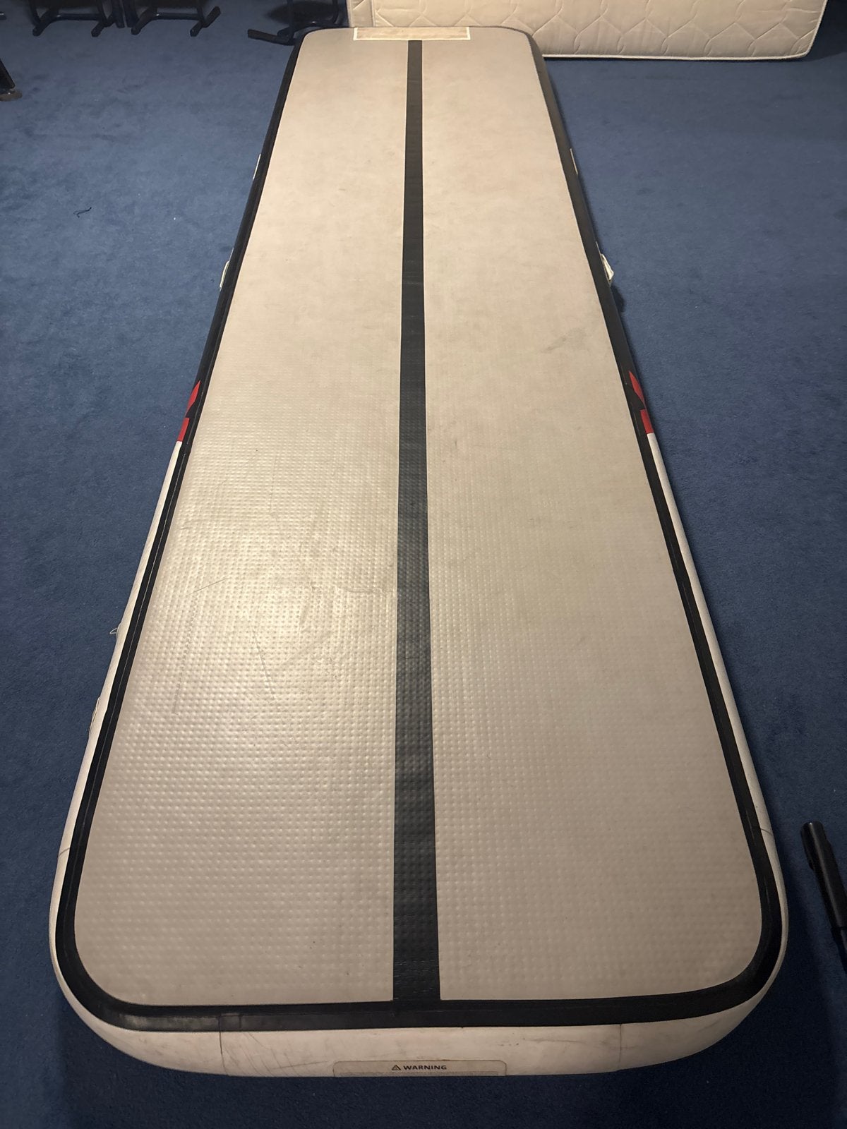 Airtrack turnmat 400x100x15 cm, youare, Sport en Fitness, Ophalen, Gebruikt, Grijs, Materiaal