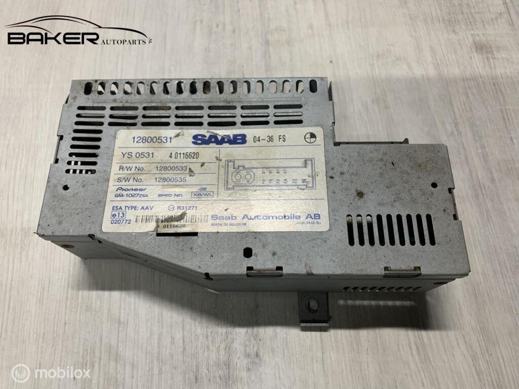 Versterker Saab 9-3 Sport ('02-'11) 12800531, Auto-onderdelen, Gebruikt, Ophalen of Verzenden, Saab, Saab