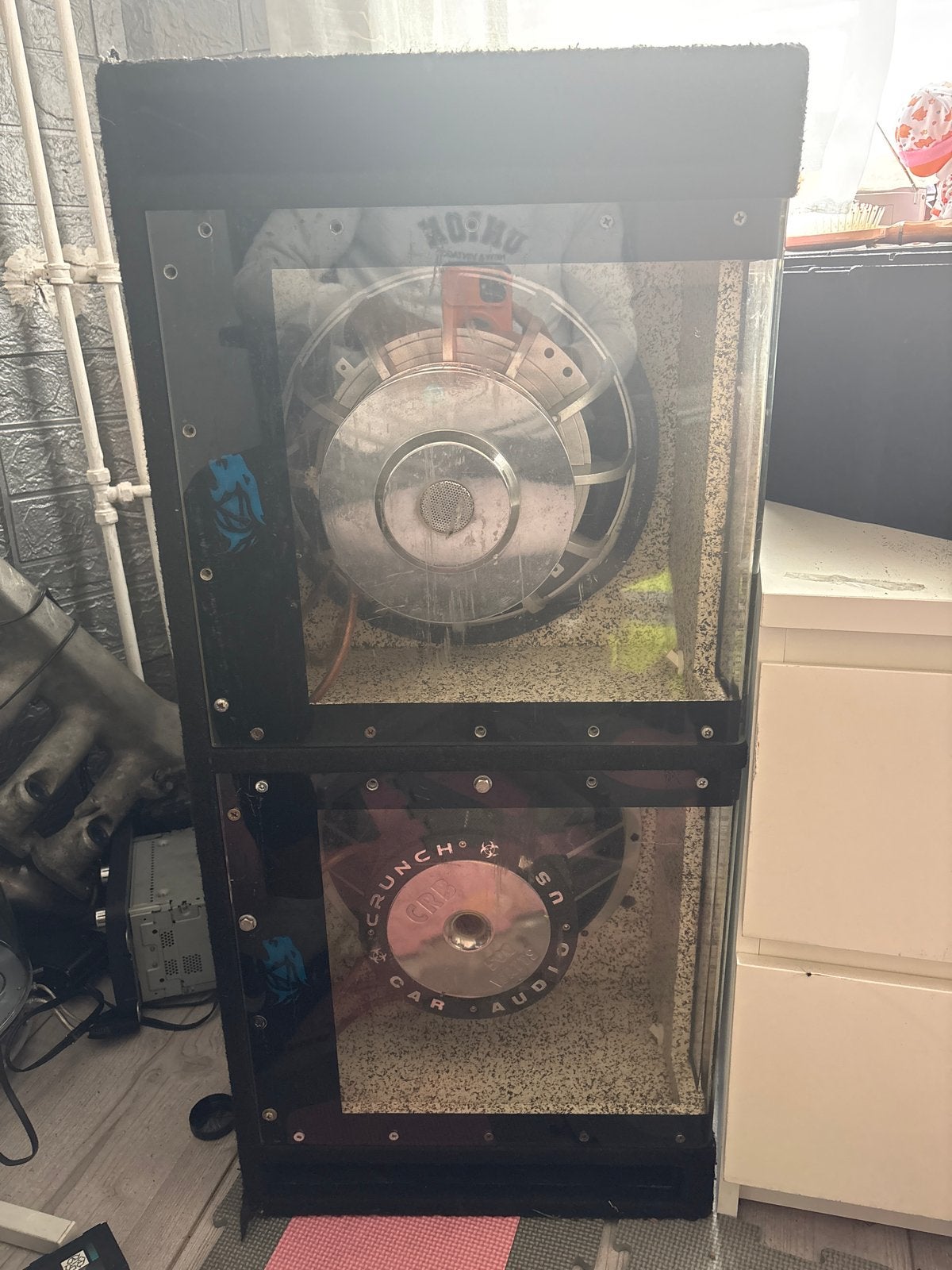 Krachtige Subwoofer, Ophalen, Gebruikt