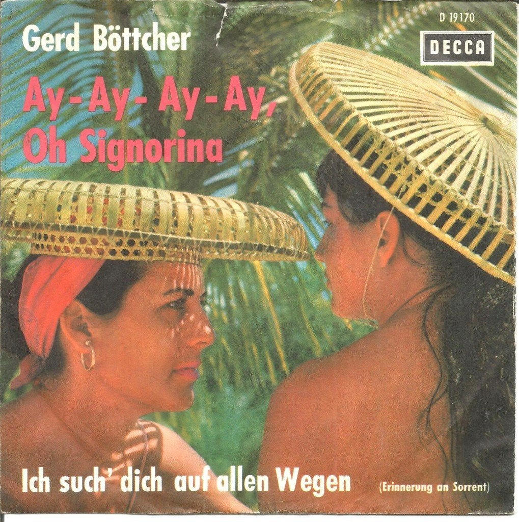 Gerd Böttcher – Ay - Ay - Ay - Ay, Oh, Signorina (1961), Fotohoes, 7 inch, Ophalen of Verzenden, Zo goed als nieuw