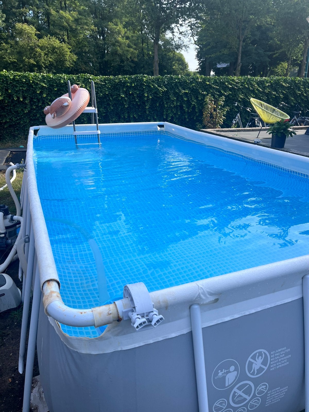 Intex zwembad, Gebruikt, 200 tot 300 cm, Rechthoekig, Ophalen