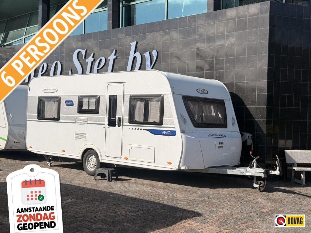LMC Vivo 500 K met stapelbed en voortent ((zondag open)), Caravans en Kamperen, Bedrijf, Treinzit, 5 tot 6 meter, LMC en Münsterland