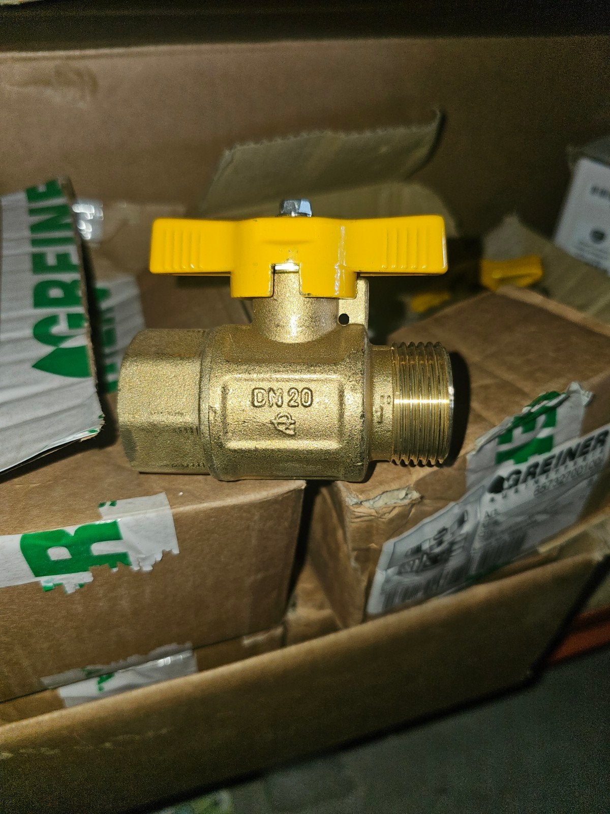 Greiner Gaskogelkraan 1” DN25 – Binnen/Buitendraad –20 stuks, Ophalen, Nieuw, Minder dan 60 cm, Minder dan 30 cm