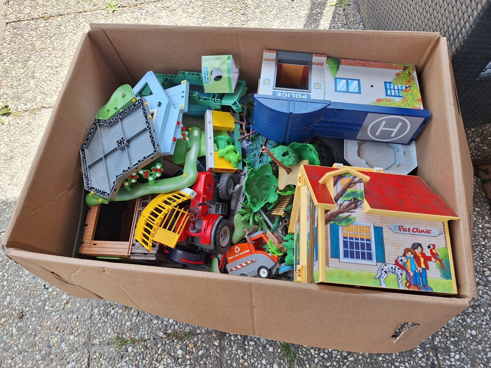 Grote doos playmobile zie fotos, Ophalen, Gebruikt