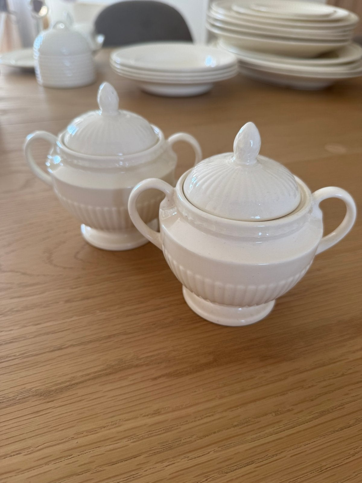 Wedgwood EDME suikerpotjes met deksel, Antiek en Kunst, Antiek | Servies compleet, Ophalen