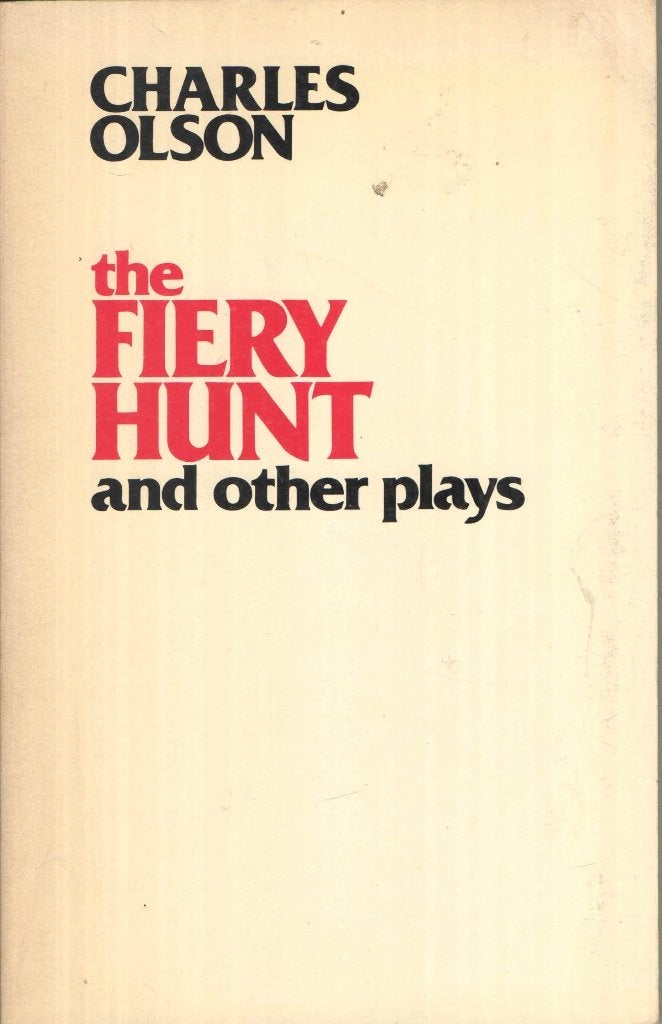 The Fiery Hunt and other plays - Charles Olson, Boeken, Taal | Engels, Gelezen, Fictie, Ophalen of Verzenden
