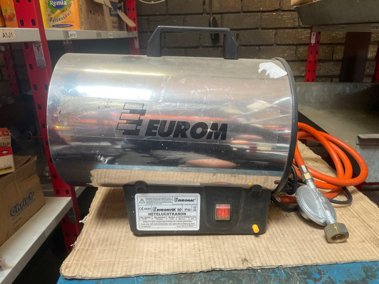Eurom HK10 Heteluchtkanon 10 kW - Gasheater, Ophalen, Gebruikt