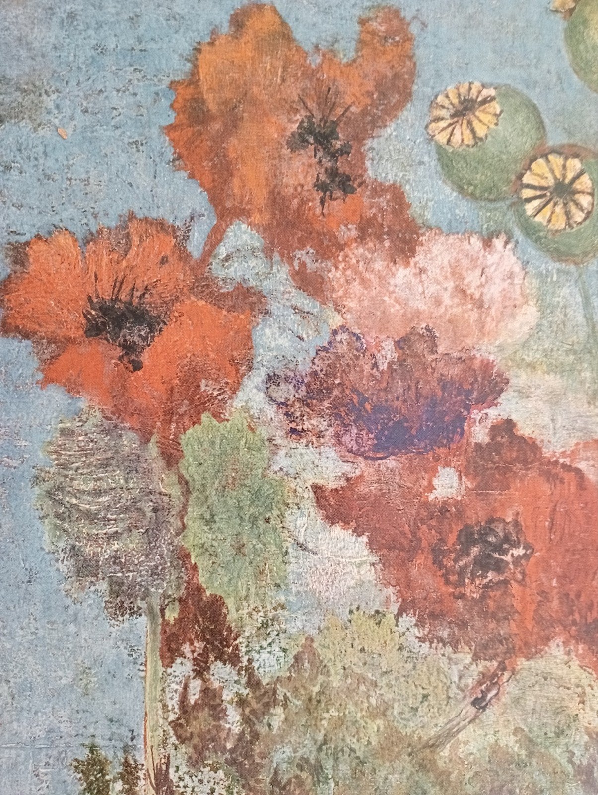Julius Bretz offset prent 1966 bloemen, Ophalen of Verzenden