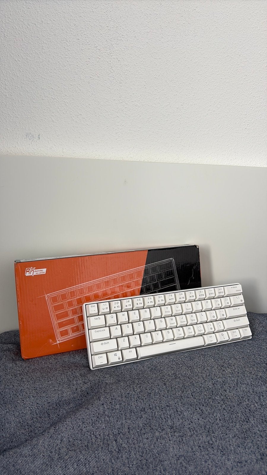 Royal Kludge RK61 | Wit | Draadloos | RGB | Red Switches, Hot-swappable, Gebruikt, Ophalen of Verzenden, Draadloos