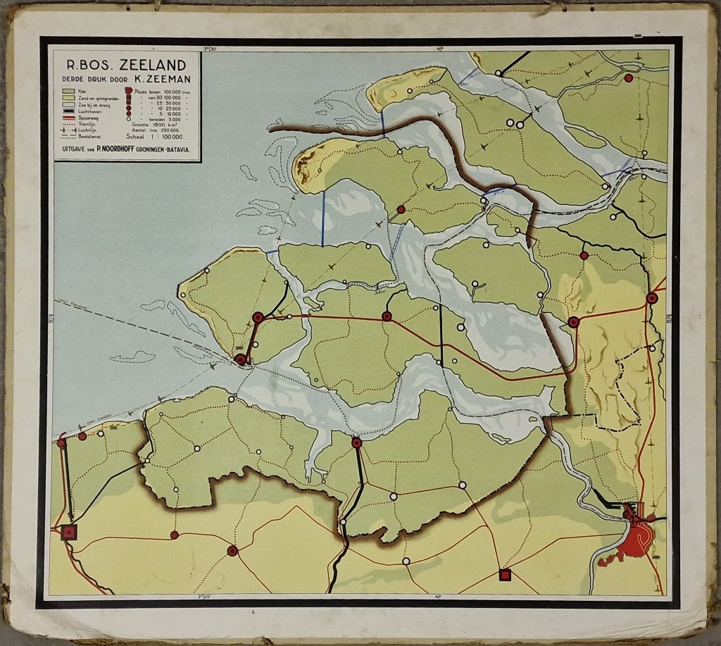 Zeeland / R. Bos, K. Zeeman, Antiek en Kunst, Antiek | Schoolplaten, Ophalen, Geschiedenis