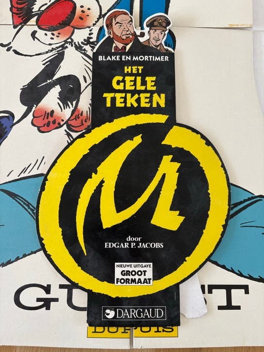 Het Gele Teken - display - Blake en Mortimer, Eén stripboek, Ophalen of Verzenden, Gelezen