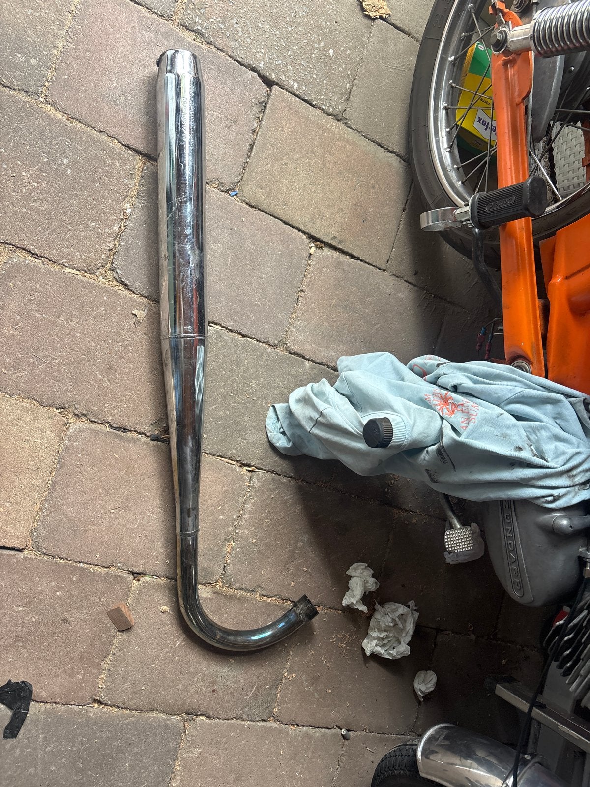 36mm Flens Fluister Uitlaat Lange Bocht - Koppel, Ophalen of Verzenden, Gebruikt, Uitlaat