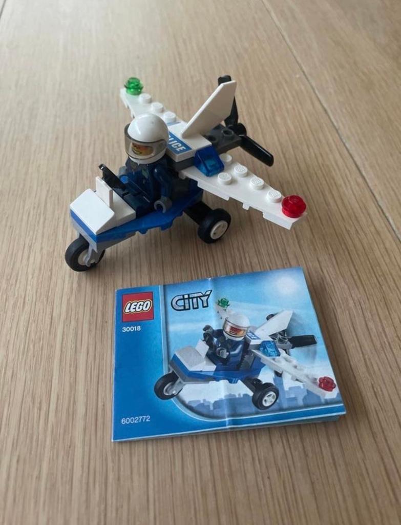 LEGO City Politie Vliegtuig 30018 met instructies, City, Lego, Ophalen of Verzenden, Zo goed als nieuw