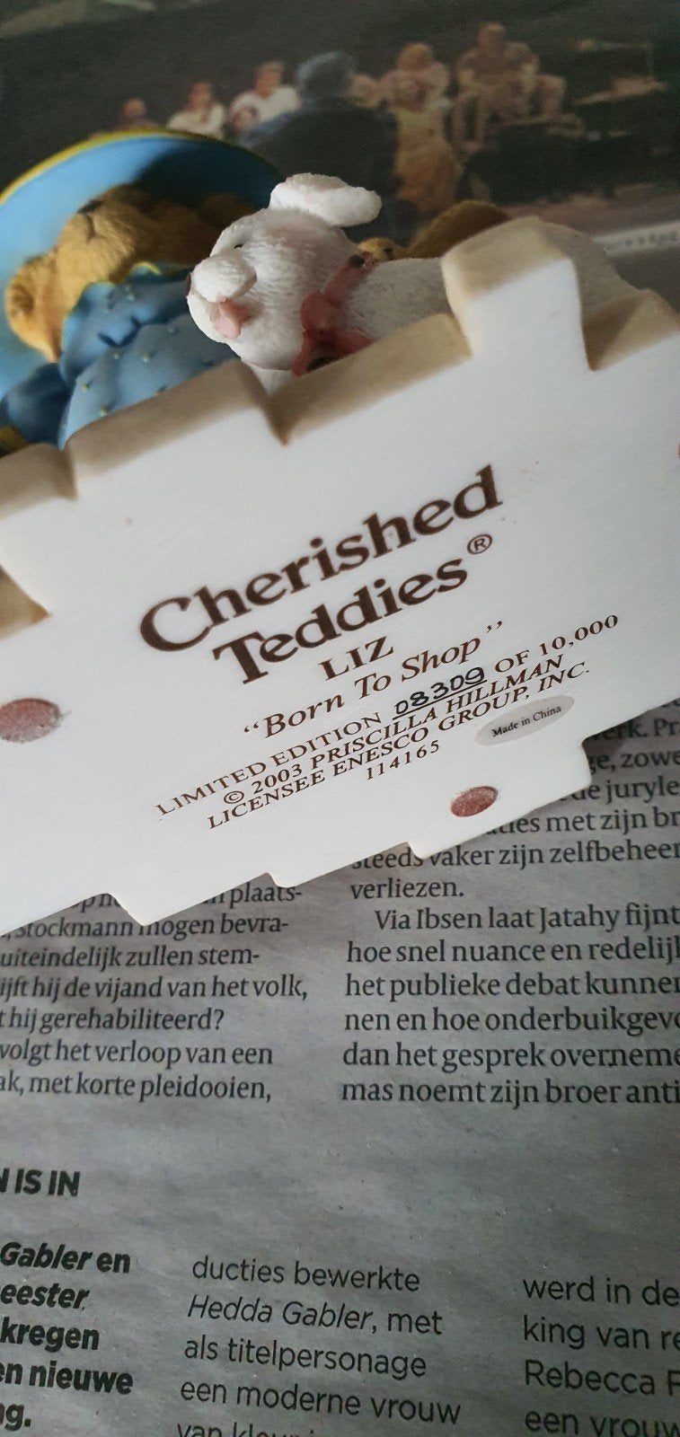Cherished Teddies, Verzamelen, Ophalen of Verzenden, Zo goed als nieuw, Beeldje, Cherished Teddies