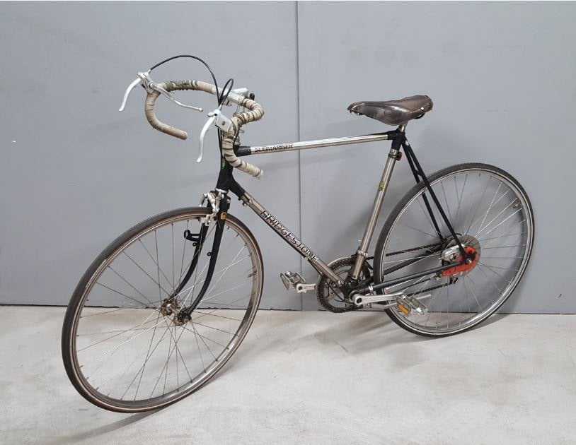 Heel mooie Bridgestone racefiets rijklaar, Gebruikt, Carbon, 10 tot 15 versnellingen, Velgrem