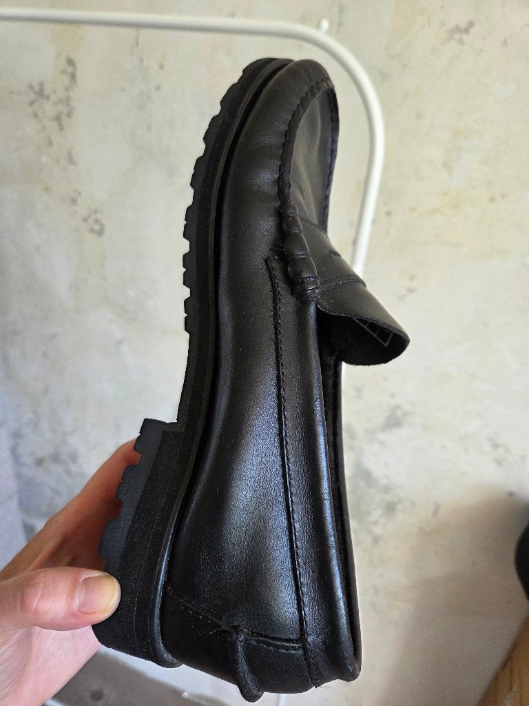 Sebago lederen loafers maat 43, Loafers, Sebago, Zwart, Ophalen of Verzenden