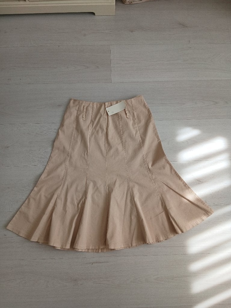 Beige Rok Maat S/M, Maat 38/40 (M), Beige, Ophalen of Verzenden, Zo goed als nieuw