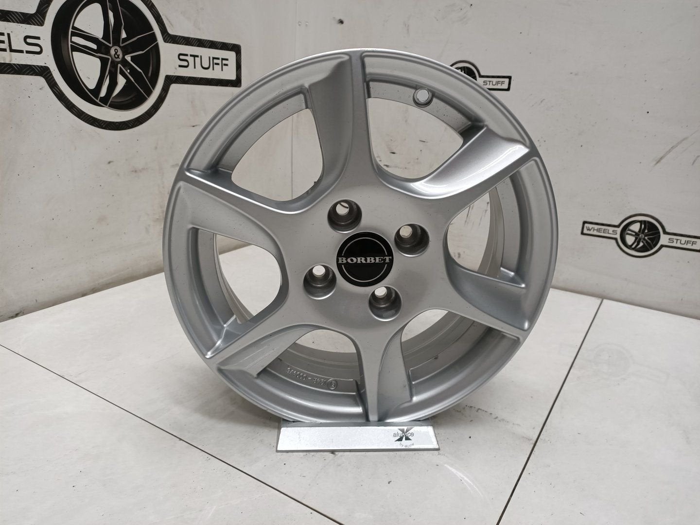 Borbet lichtmetaal velgen 14"inch 4X100 Corsa Auyo c1 107, Auto-onderdelen, Gebruikt, Velg(en), -, -