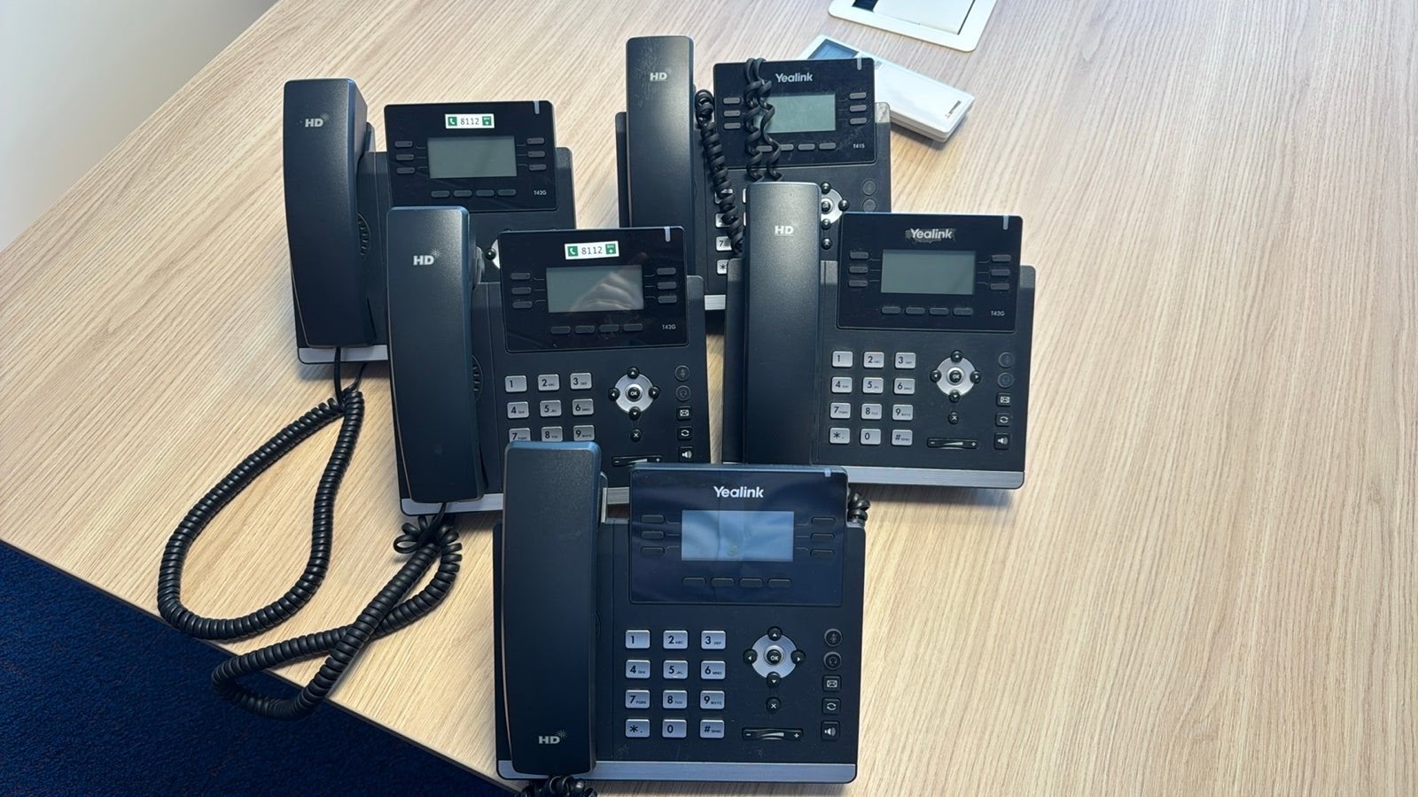 Yealink IP Telefoontoestellen (5) - Diverse Modellen, Ophalen of Verzenden, Gebruikt, 4 handsets of meer