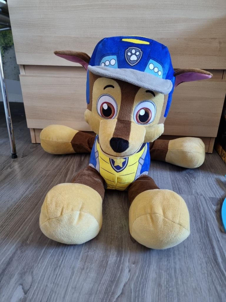 Paw Patrol Chase Knuffel - Grote Pluche Hond, Ophalen, Gebruikt, Blauw, Hond