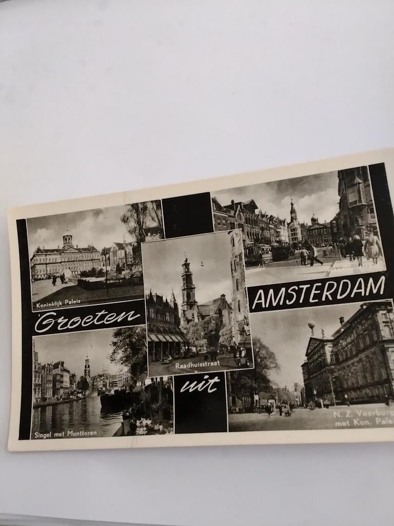 GROETEN UIT AMSTERDAM. 5 afbeeldingen, Ophalen of Verzenden, Noord-Holland
