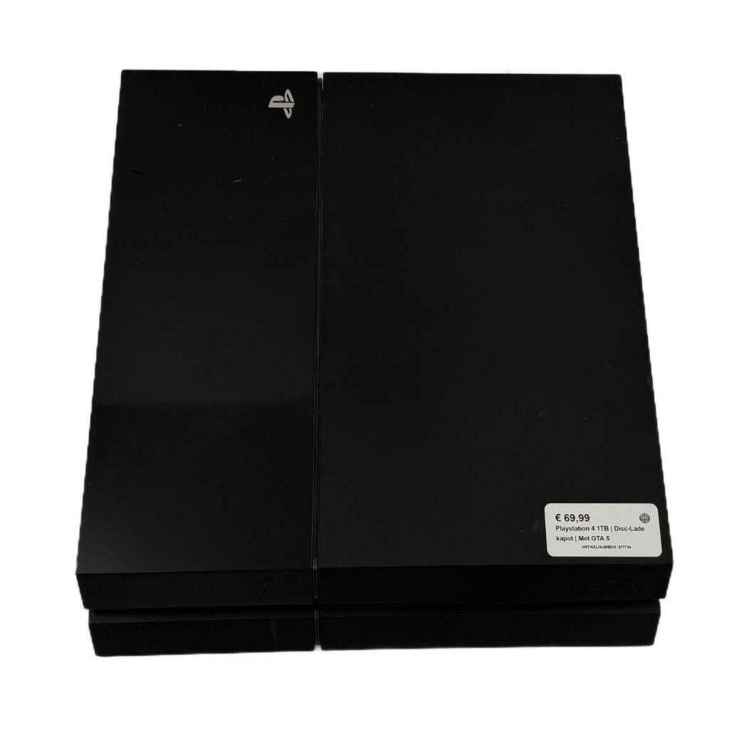 Playstation 4 1TB | Disc-Lade kapot | Met GTA 5, Dordrecht@usedproducts.nl, Toulonselaan 72, Ophalen of Verzenden, Zonder controller