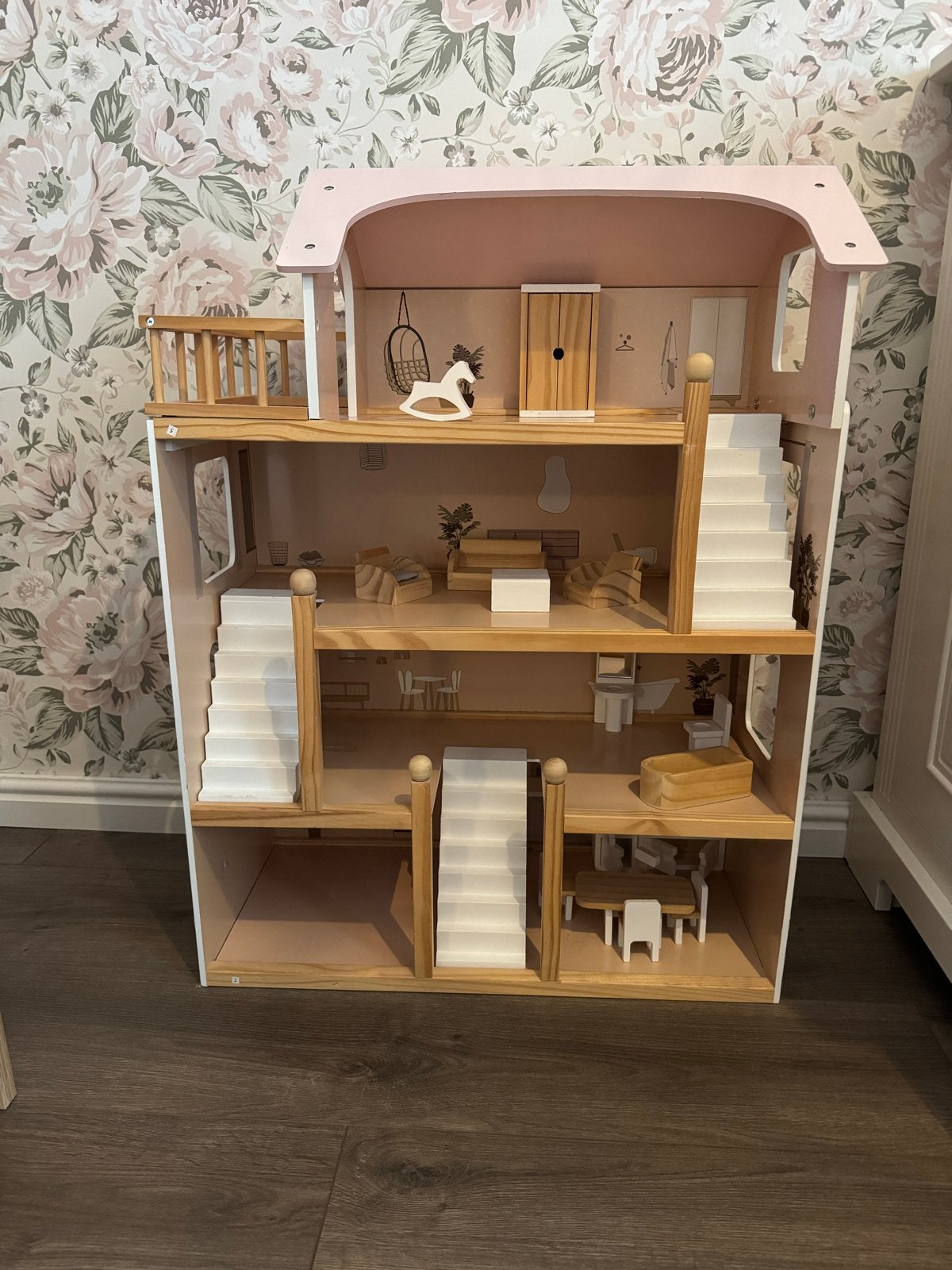 houten poppenhuis met meubels Petit Amelie, Kinderen en Baby's, Ophalen, Gebruikt, Overige typen