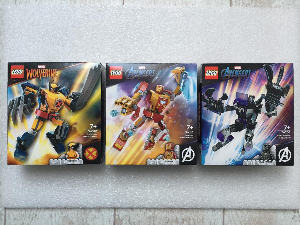 LEGO® Marvel 76202 + 76203 + 76204 - Mech Armor *Nieuw*, Marvel, Lego, Nieuw, Ophalen of Verzenden