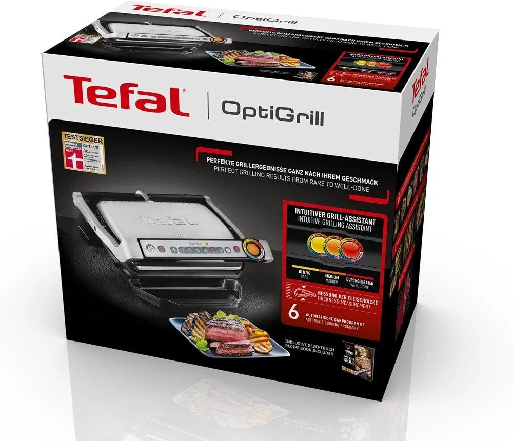 Nieuw in doos!! Tefal GC705D Optigrill, Ophalen of Verzenden, Uitneembare platen, Nieuw