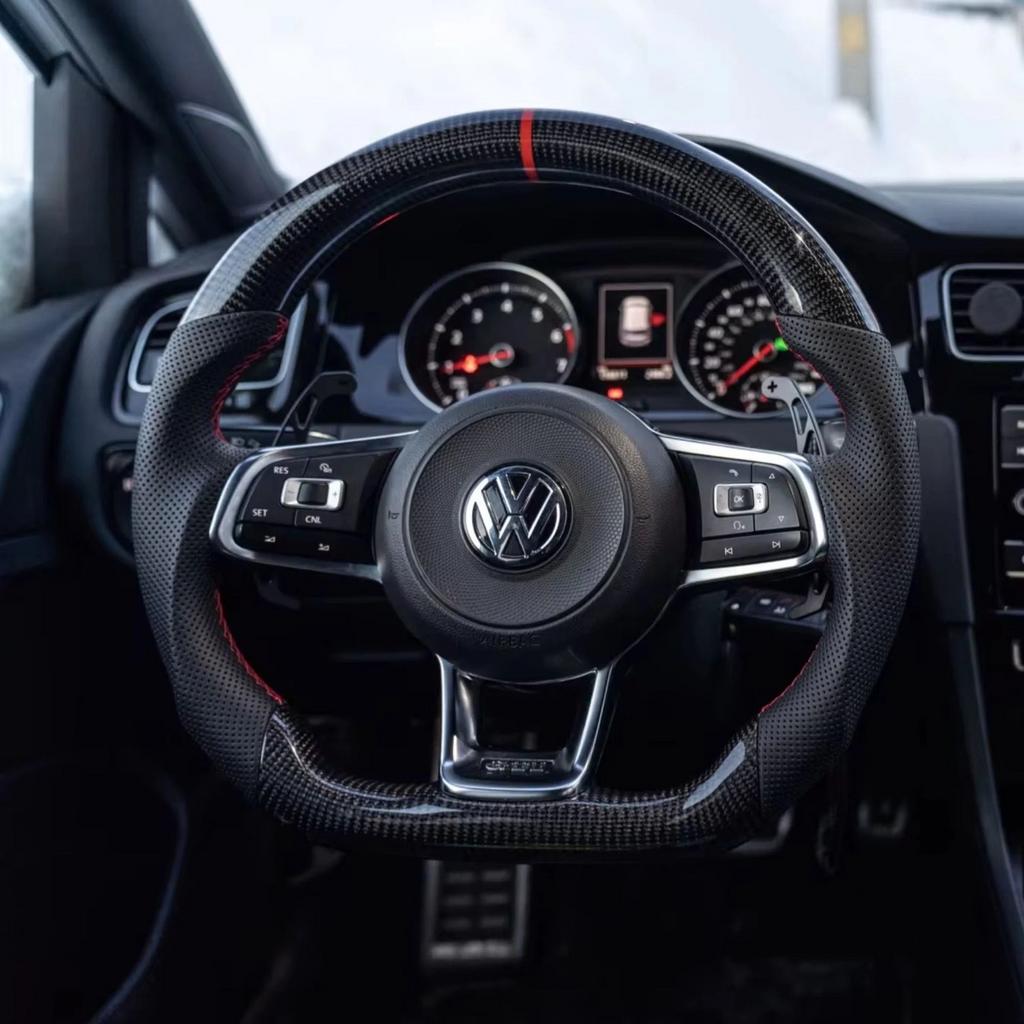 SPORTSTUUR VW GOLF 7 / 7.5 – CARBON + ALCANTARA – RS LOOK, Ophalen of Verzenden, Nieuw