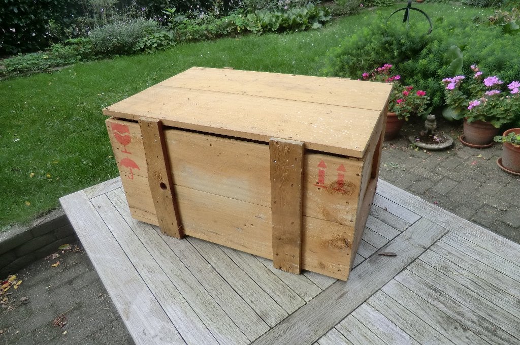 houten kist / transportkist, Huis en Inrichting, Ophalen, Minder dan 50 cm, Gebruikt, 50 tot 100 cm