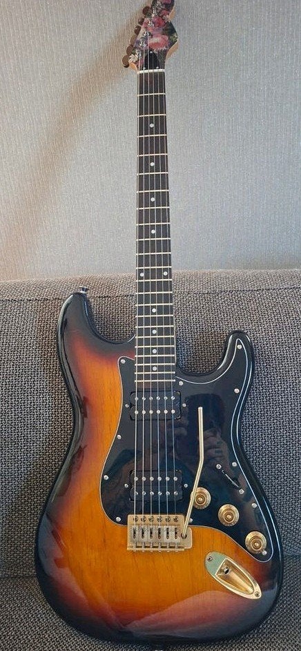 Custom Stratocaster  met Fender Blacktop Humbuckers, Ophalen of Verzenden, Gebruikt, Solid body, Overige merken