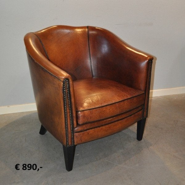 Schapenleren hockers, banken, stoelen en fauteuils, 125 cm of meer, Ophalen of Verzenden, Zo goed als nieuw, Rechthoekig