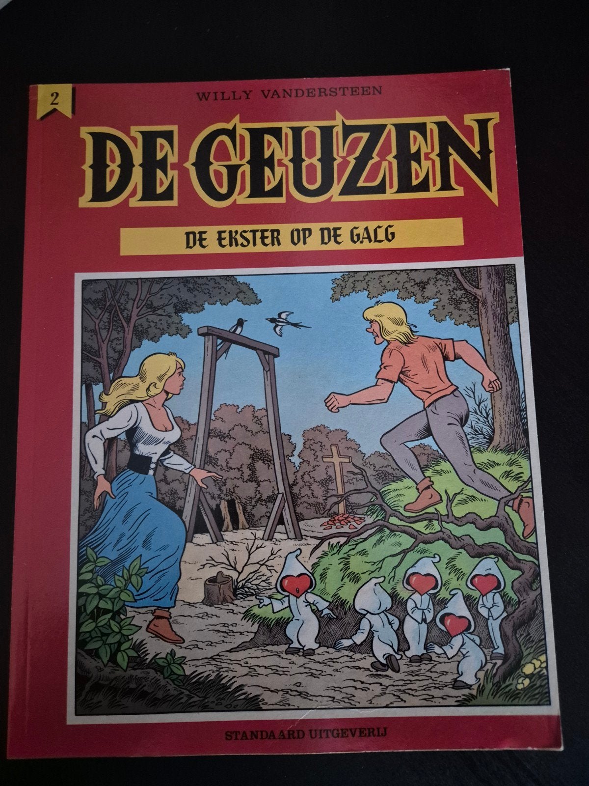 De Geuzen 2 De Ekster Op De Galg / Vandersteen, Gelezen, Willy Vandersteen, Eén stripboek, Ophalen of Verzenden