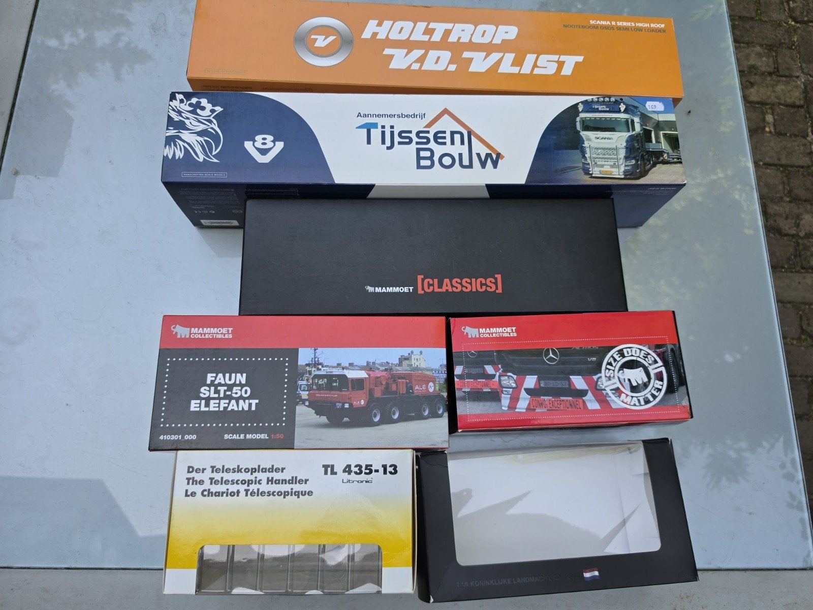 Verzameling 1:50 Kranlab IMC model vrachtwagen LEGE dozen, Ophalen of Verzenden, Gebruikt, Bus of Vrachtwagen, Overige merken
