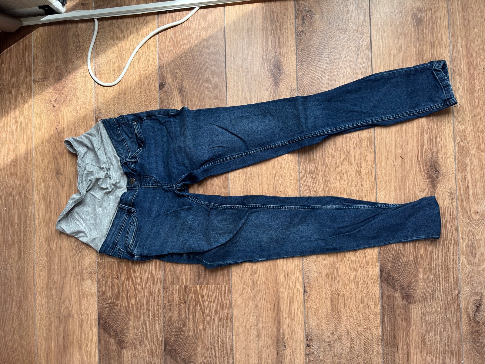 Zwangerschapsbroek - Maat 38, Maat 38/40 (M), Blauw, Ophalen of Verzenden, Lang