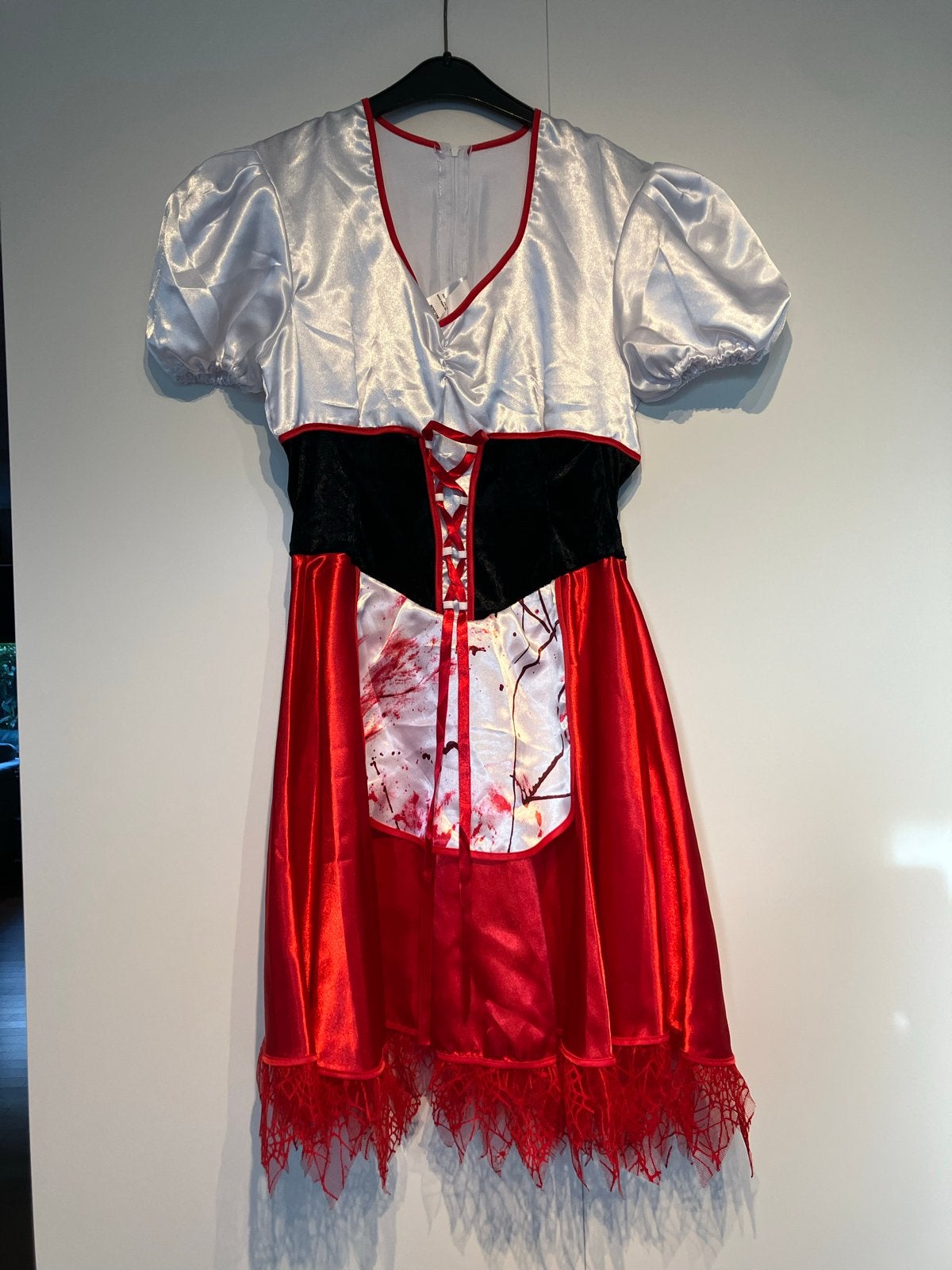 Roodkapje jurk met cape - Carnaval/Themafeest, Kleding | Dames, Ophalen of Verzenden, Gedragen, Carnaval, Kleding