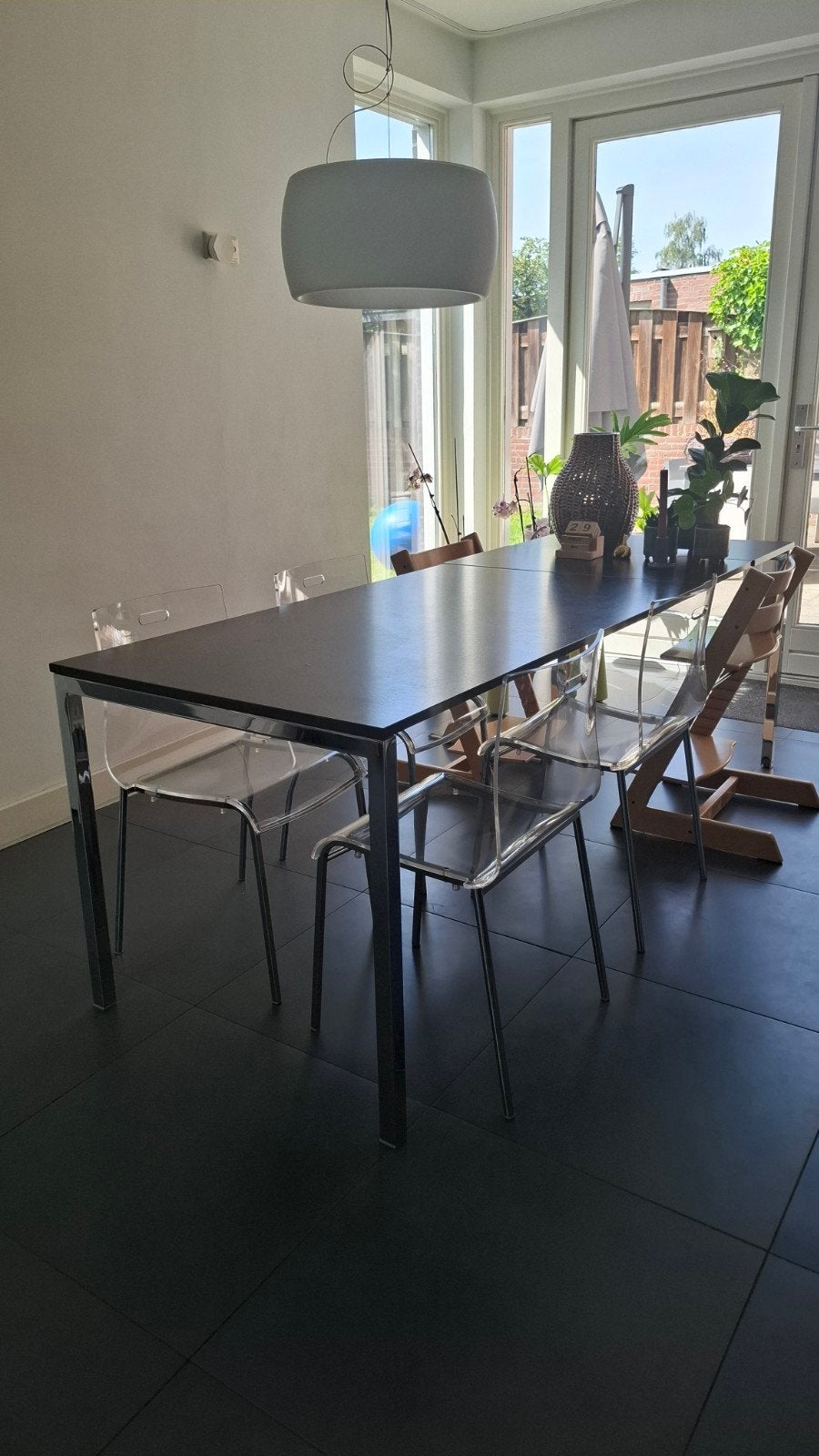 Uitschuifbare eettafel 140/220x80x75cm - Sijben Eindhoven, Huis en Inrichting, Ophalen, Gebruikt, Design, 200 cm of meer