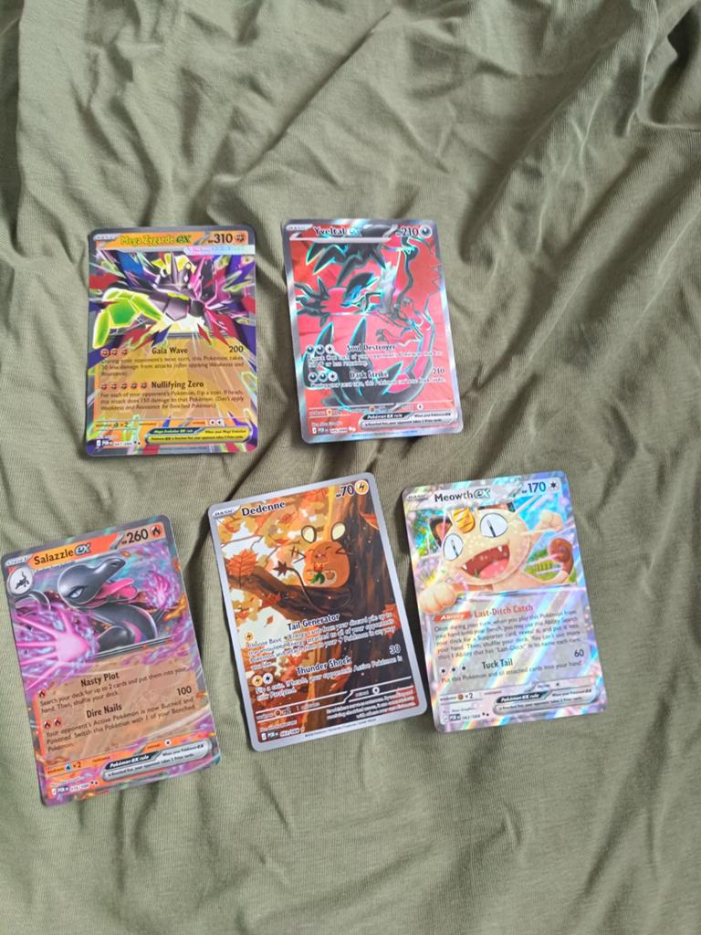 Pokémon Kaarten Bundel - 5 Zeldzame EX/GX/V Kaarten, Ophalen of Verzenden, Zo goed als nieuw, Meerdere kaarten