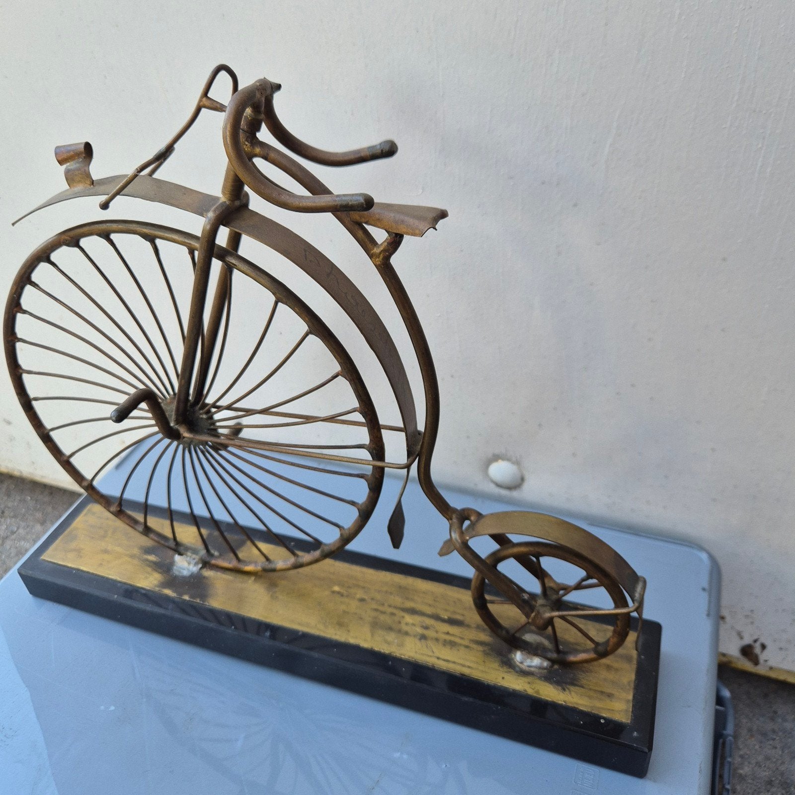 Daniel d'Haeseleer 1947, vintage kunst koper/messing marmer, Antiek en Kunst, Ophalen of Verzenden