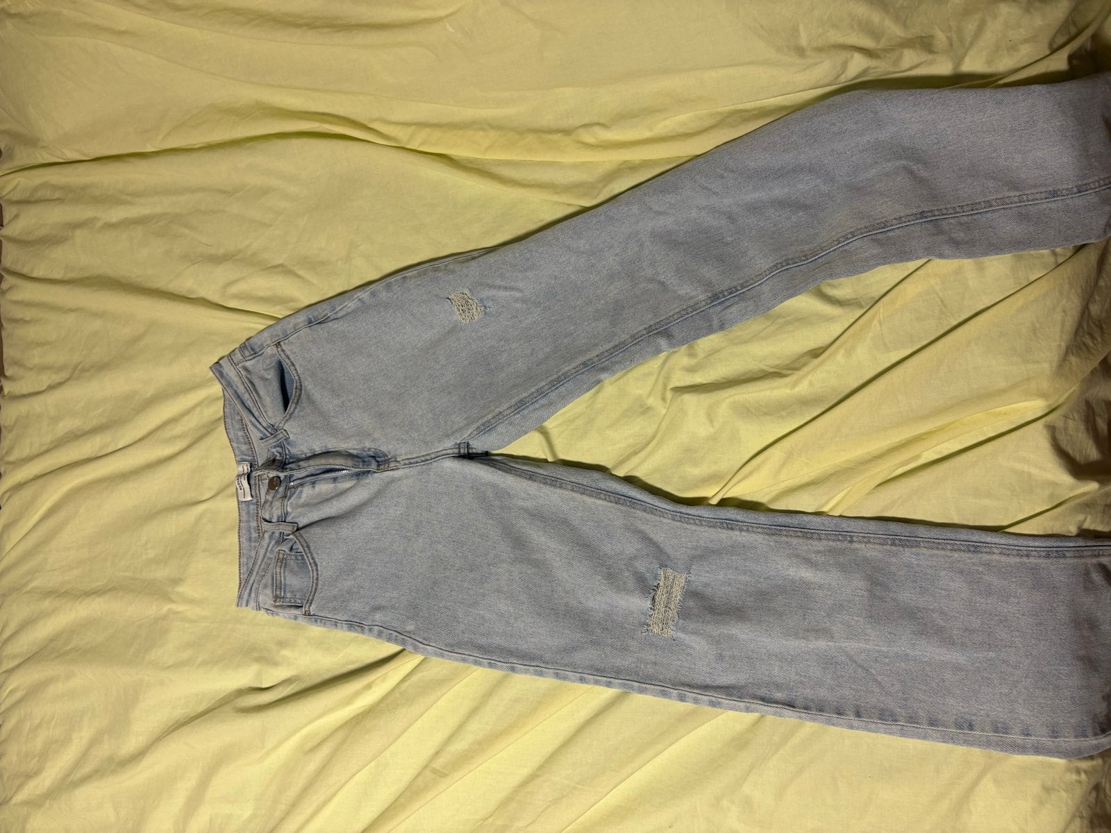 Straight leg jeans maat 38 - Comfortabel en stijlvol, Ophalen of Verzenden, Gedragen, Blauw, W30 - W32 (confectie 38/40)